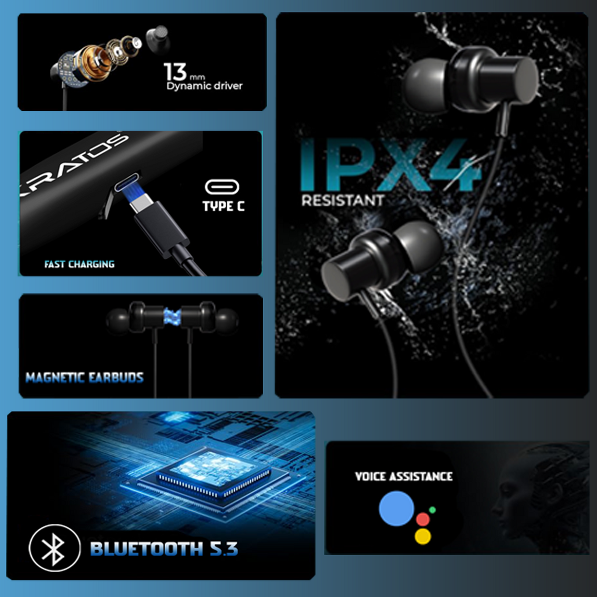 KRATOS KR BT 55 SHUFFLE NECKBAND