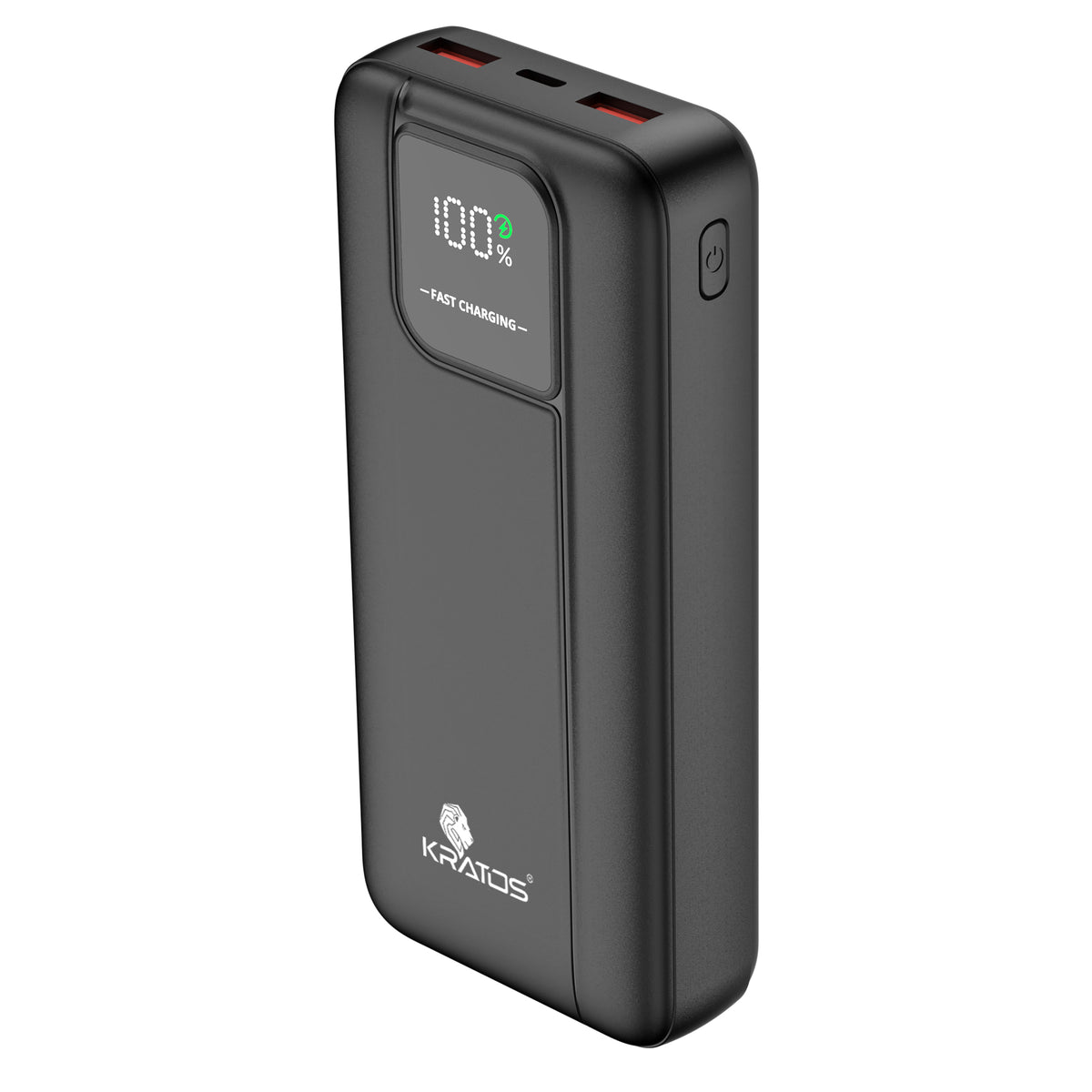 Kratos 20000mAh 35W Turbo Fast Charging Power Bank | Dual Output | PD + QC Compatible | Two-Way Fast Charging | for MacBook Air, iPhone, Samsung, Android &amp; More (Black)