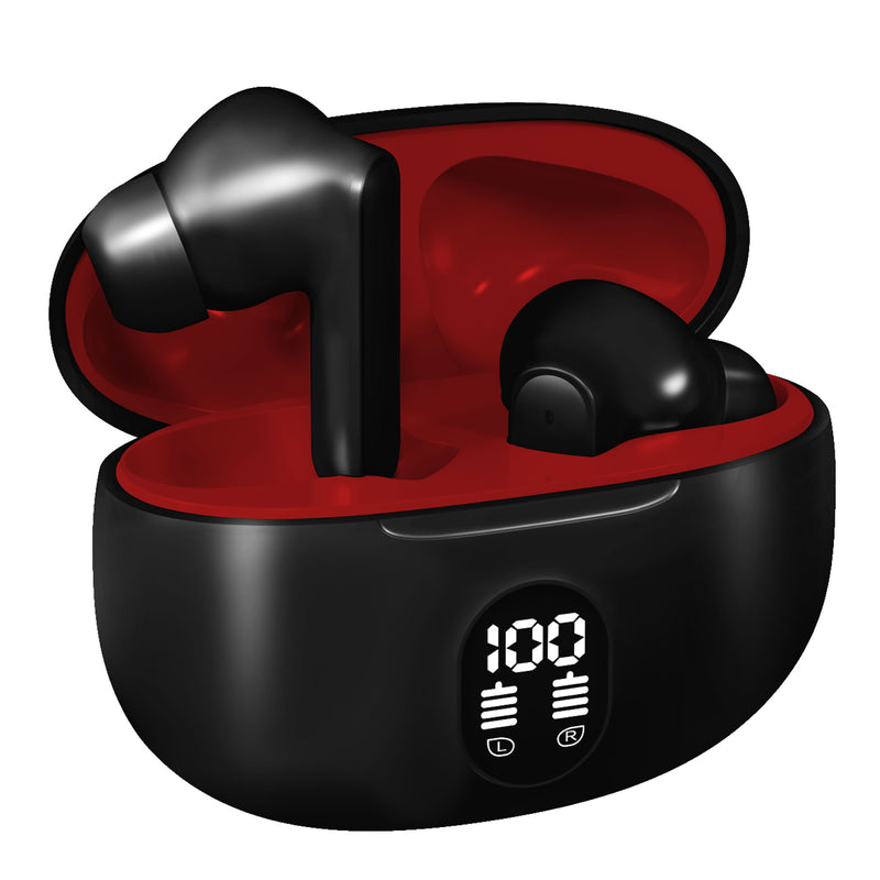 Kratos Cube Earbuds with Large Playtime, Noise Isolation & Clear Calls, Bluetooth Earbuds with Voice Assistant, Ear Buds with Bluetooth V 5.3 & with Type-C Fast Charging, IPX4 Truly Wireless Ear Buds