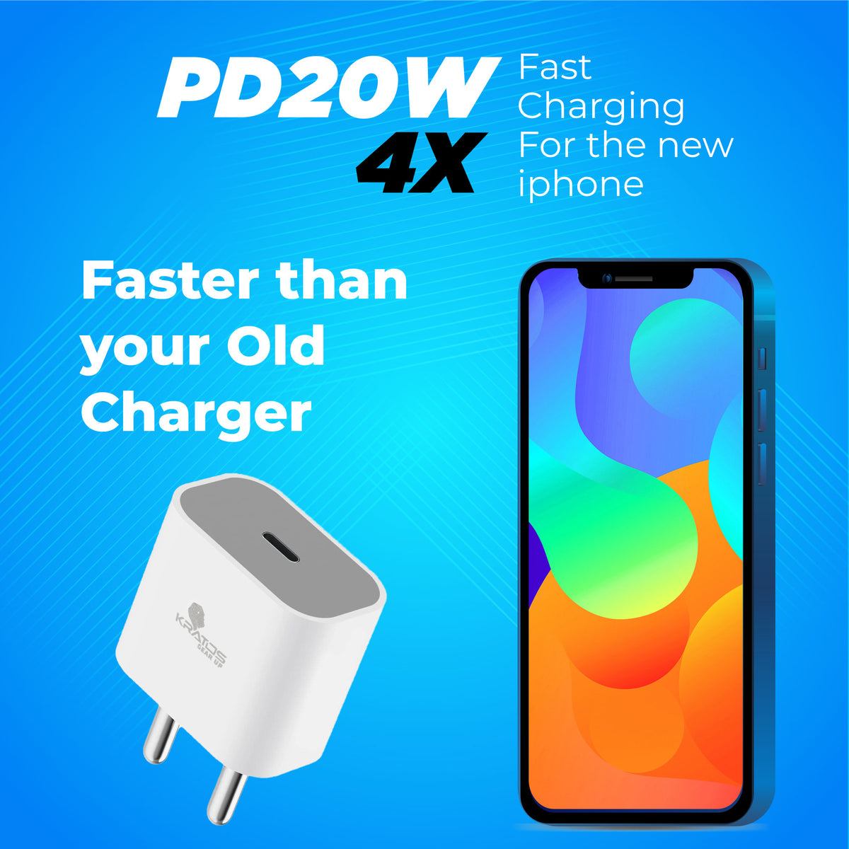 Kratos 20W Fast Charging Type C Charger