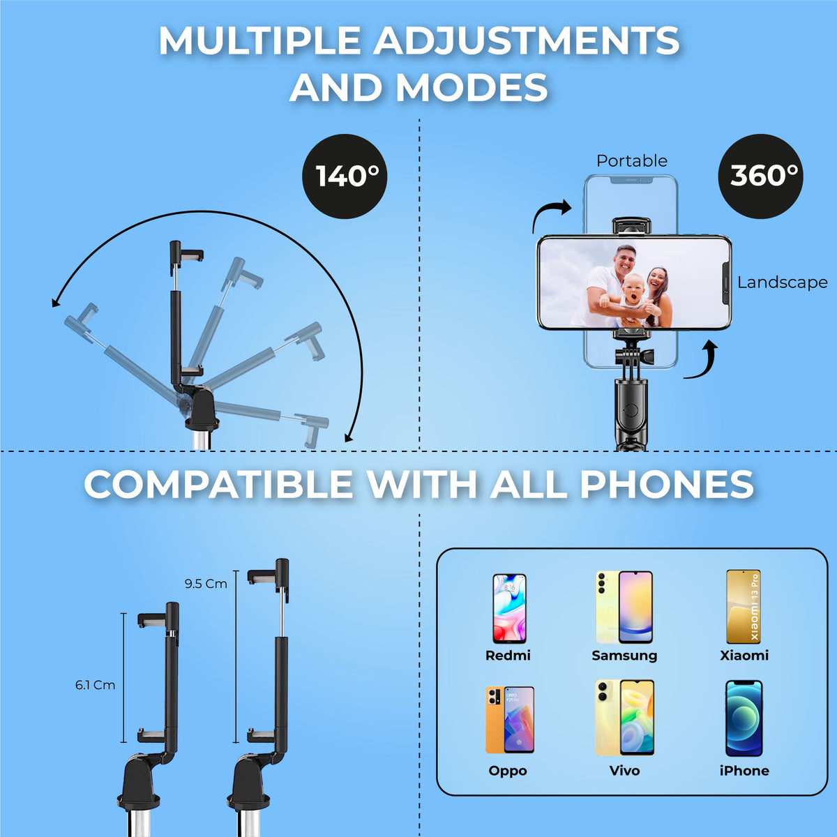 Kratos K1 Bluetooth Selfie Stick