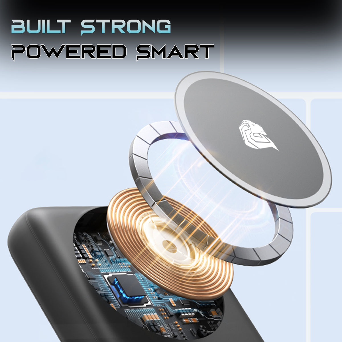 Kratos 10000 mAH Fast Charging Wireless Power Bank with 22.5w Wired Charging and 15w Wireless Charging compatiable with iPhone 16/15 /14/13 /12/11 /10 and All Qi Enabled Android Phones, Black