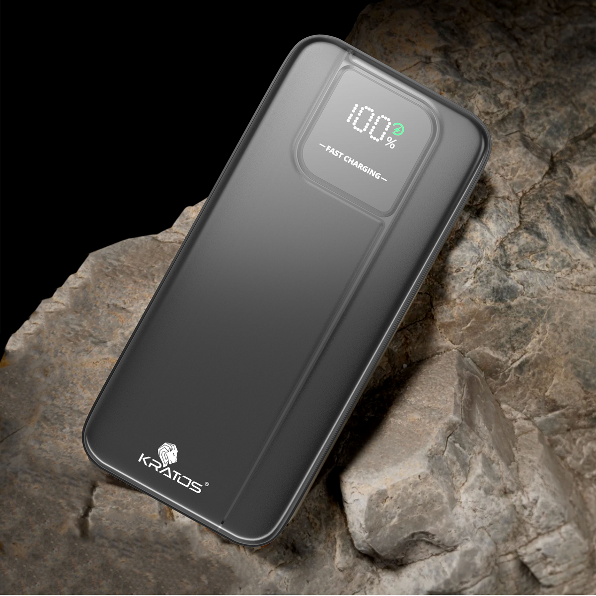 Kratos 20000mAh 35W Turbo Fast Charging Power Bank | Dual Output | PD + QC Compatible | Two-Way Fast Charging | for MacBook Air, iPhone, Samsung, Android &amp; More (Black)