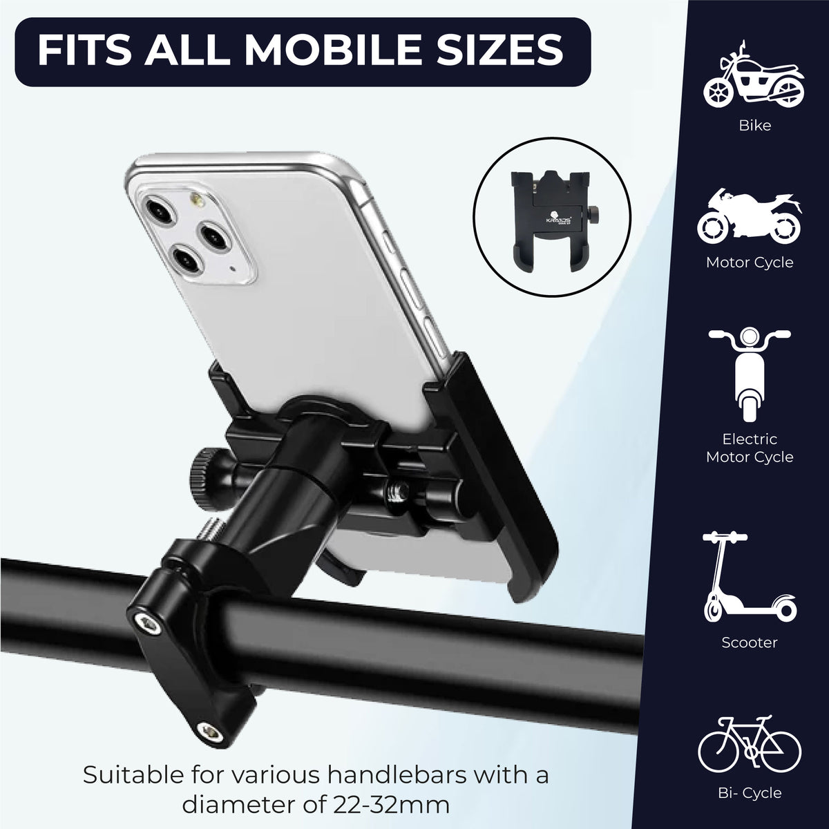 Kratos Moto B1 Mobile Holder for Bikes