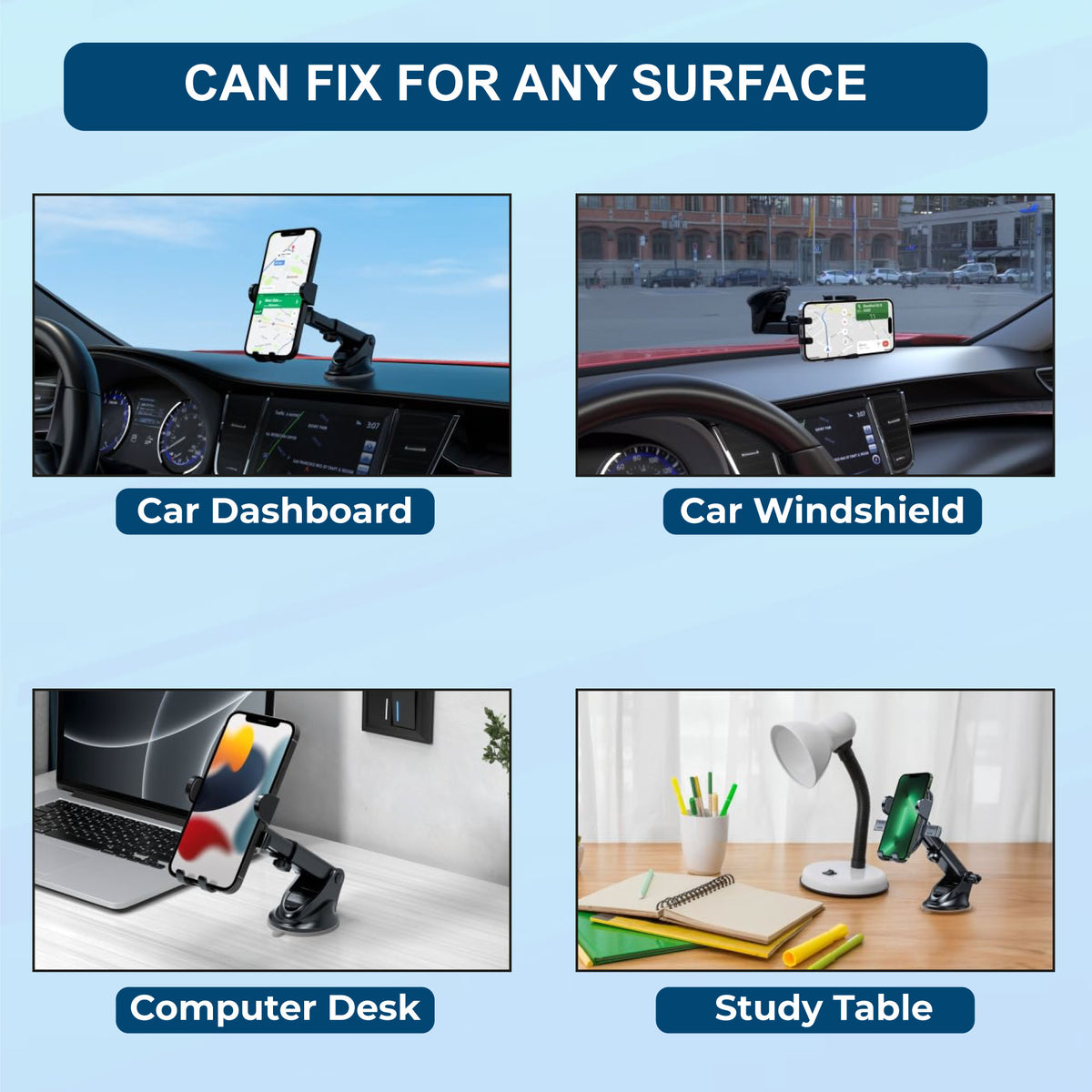 Kratos Grip X1 Universal Mobile Holder for Car