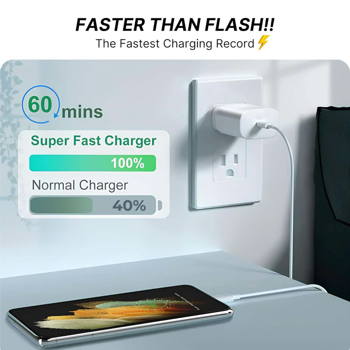 Kratos 25W Type-C Charger For Samsung Devices