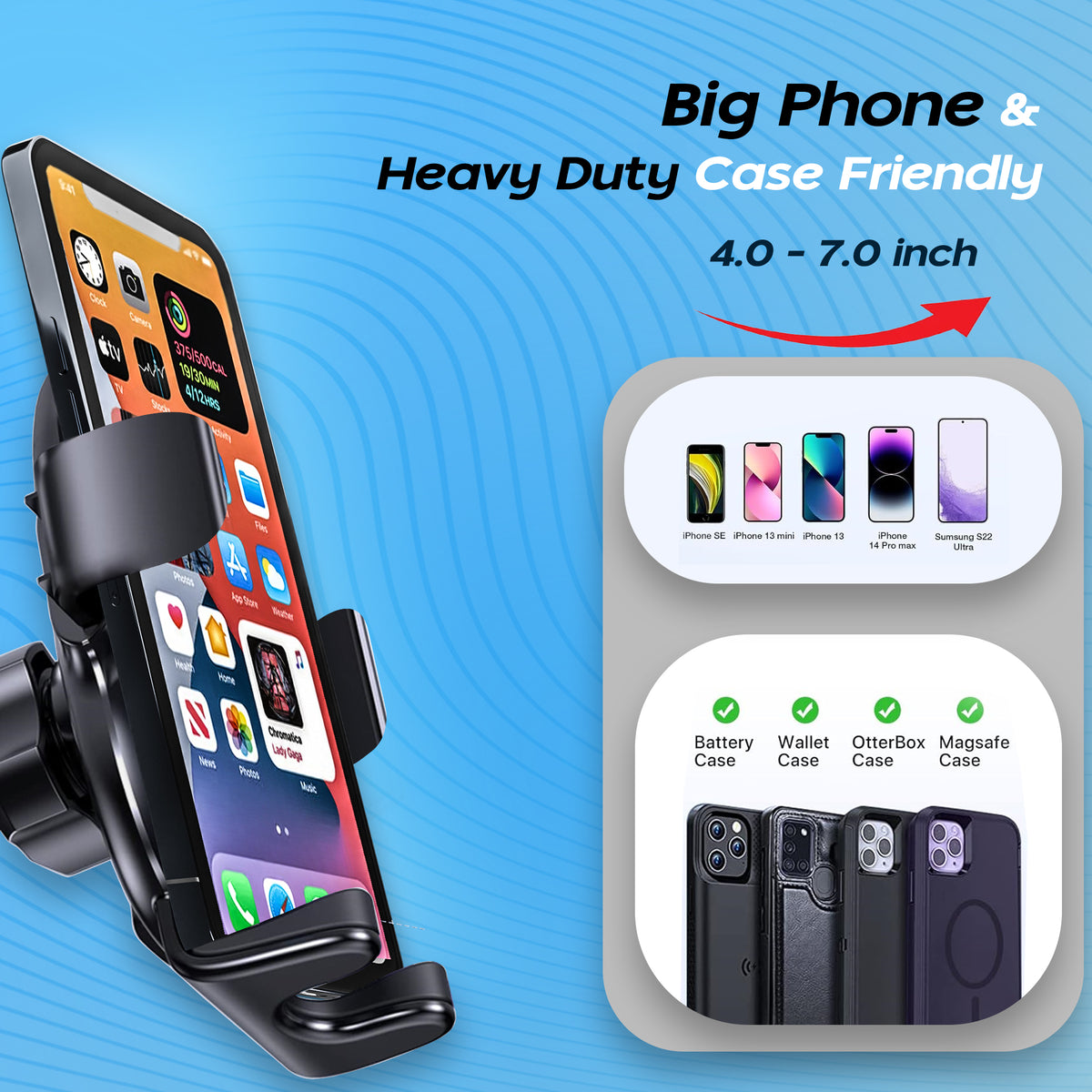 Kratos Grip X2 Universal Mobile Holder for Car