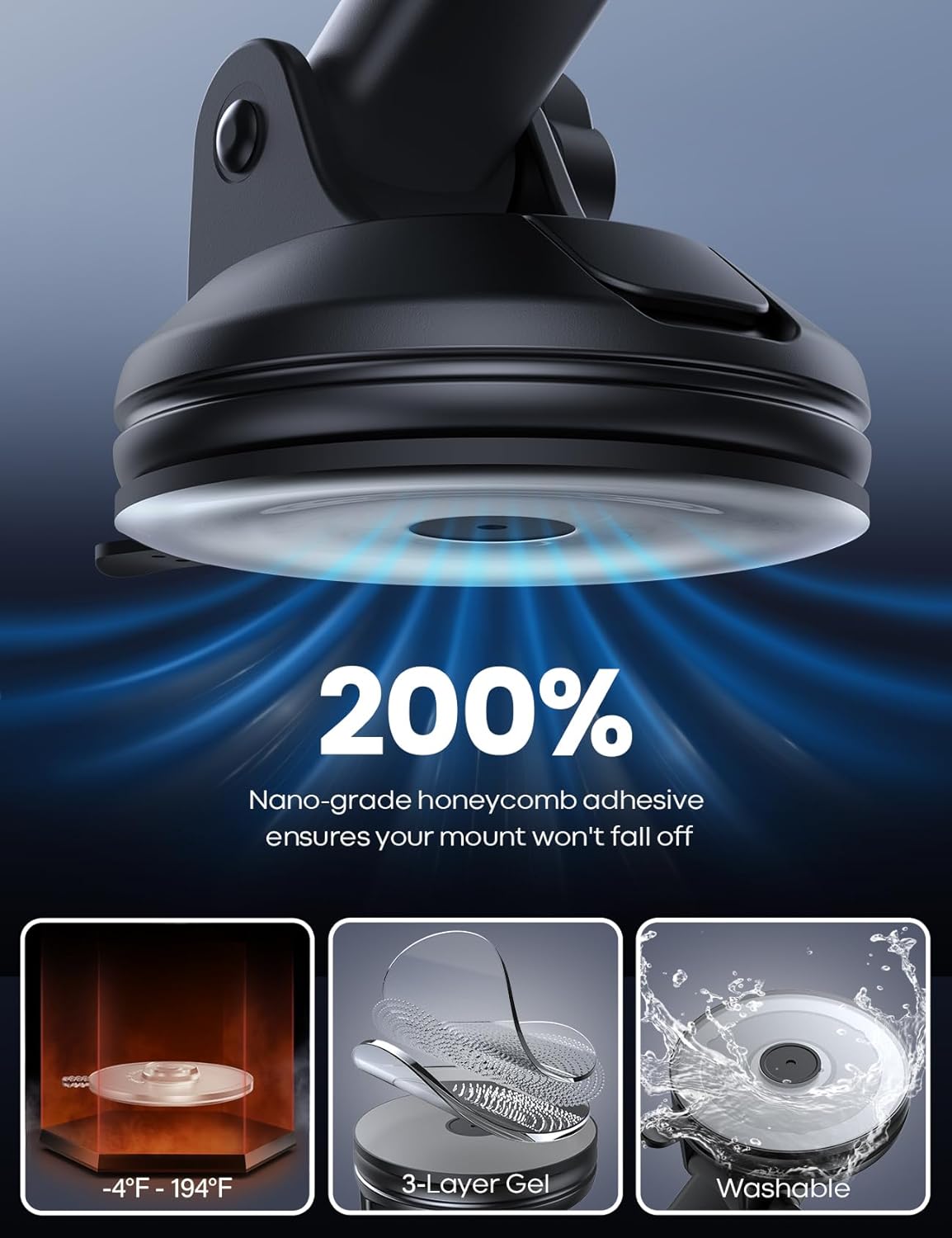 Kratos Grip X2 Universal Mobile Holder for Car