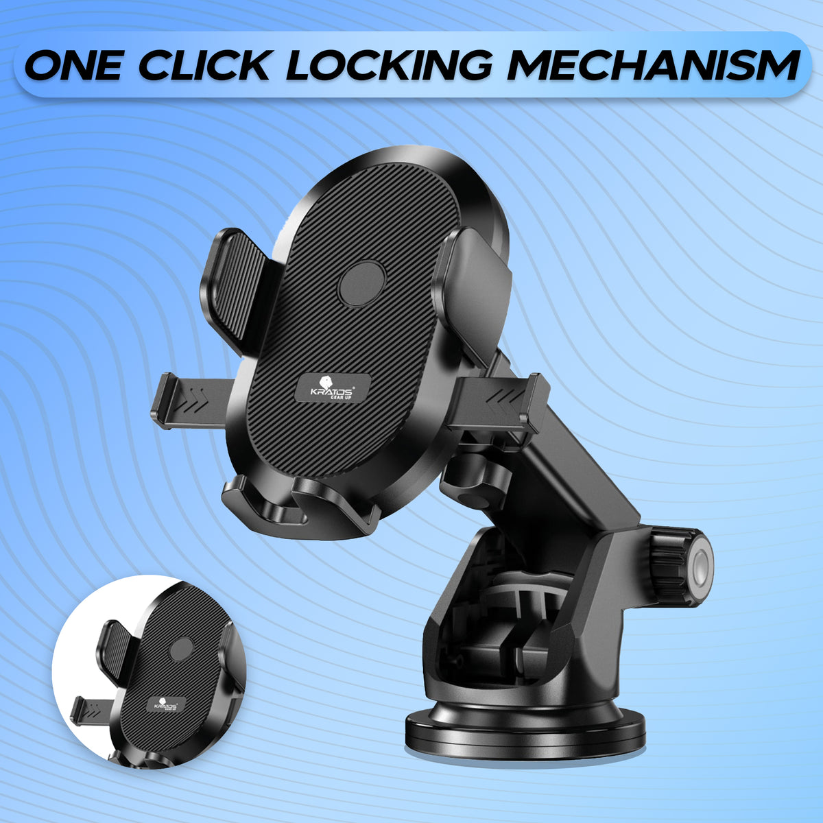 Kratos Grip X2 Universal Mobile Holder for Car