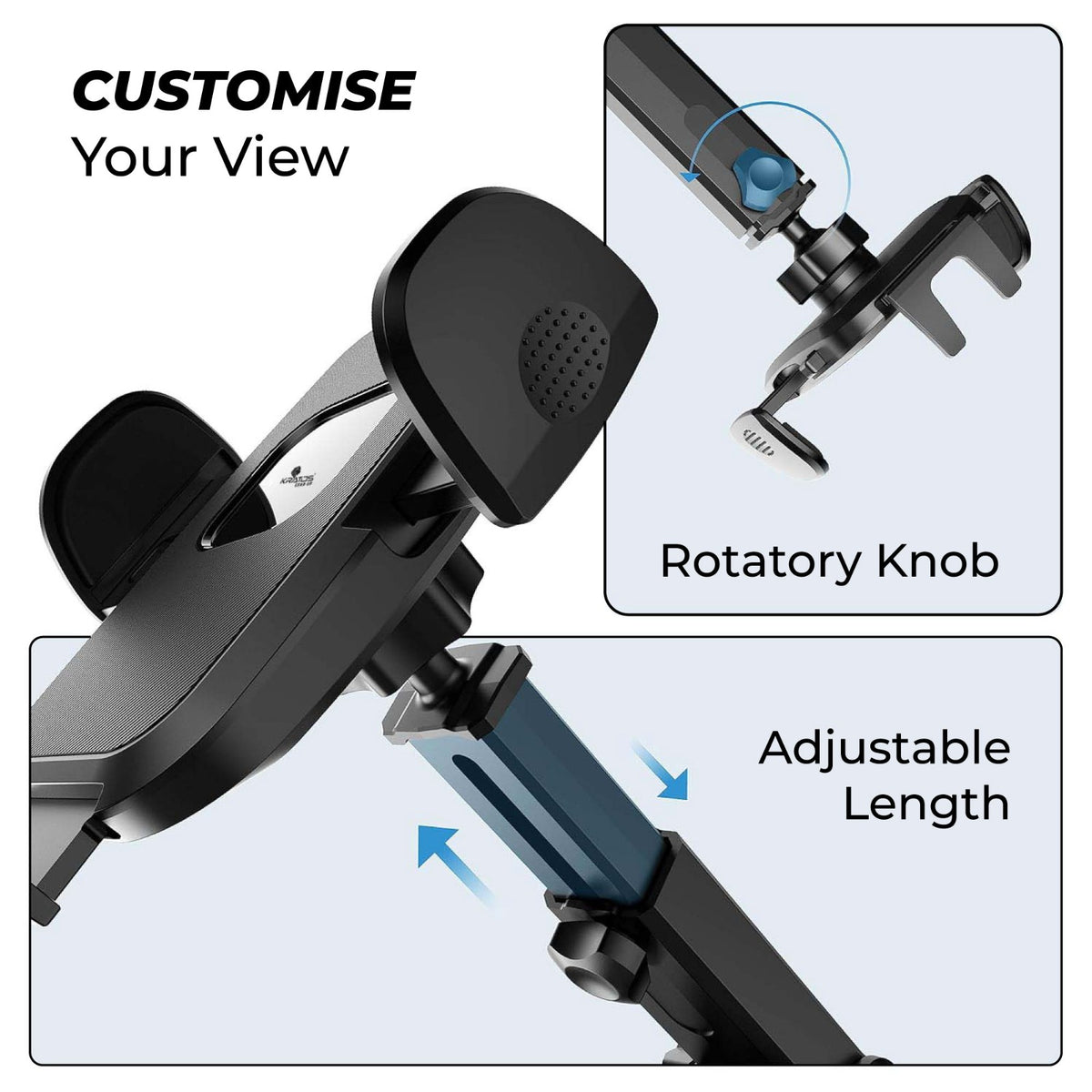 Kratos Grip X3 Universal Mobile Holder for Car