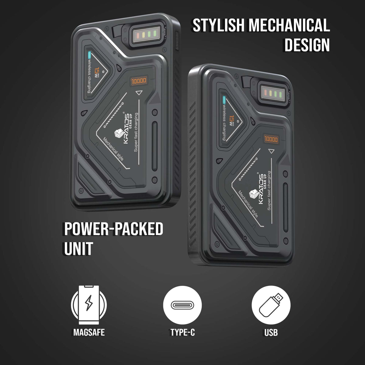 Kratos PB03 Mechanical powerbank Magsafe 10000Mah