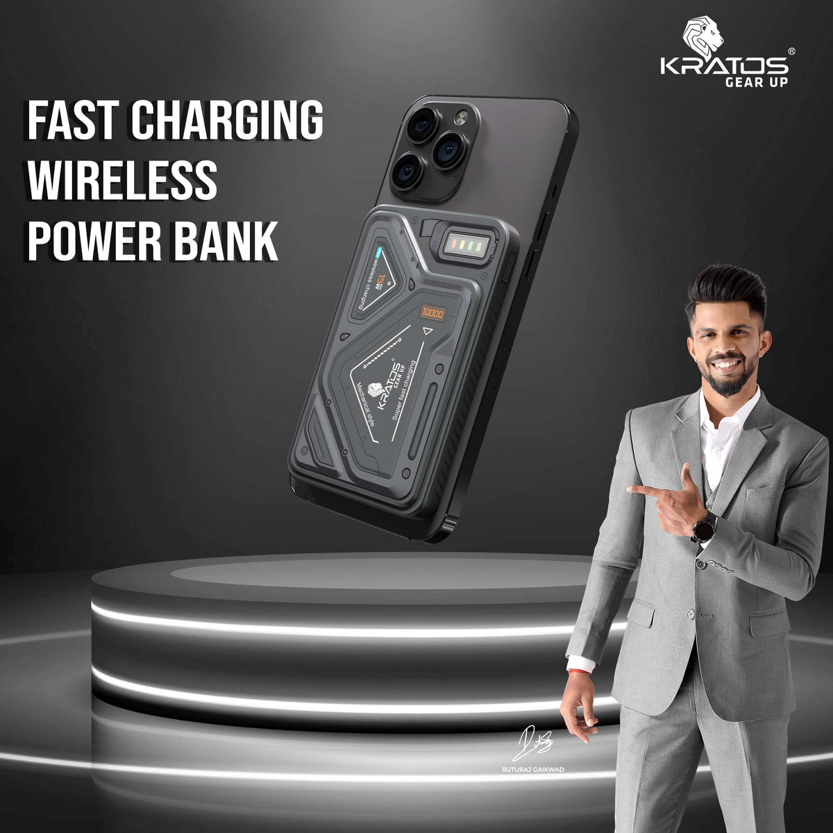 Kratos PB03 Mechanical powerbank Magsafe 10000Mah