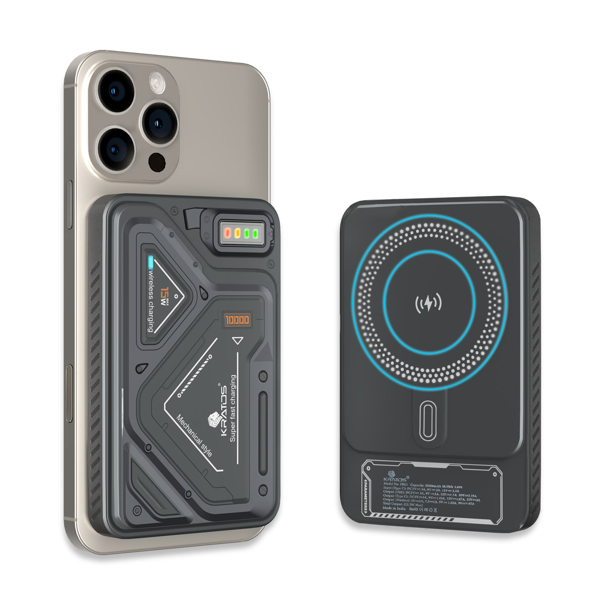 Kratos PB03 Mechanical powerbank Magsafe 10000Mah