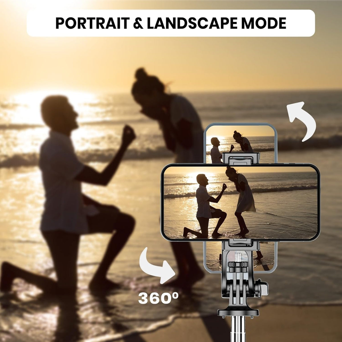 K10 selfie stick -71inch-360 degree rotation, Gimbal, Tripod for mobile