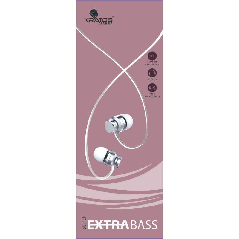 Kratos E04 Thump Wired Ear Phones