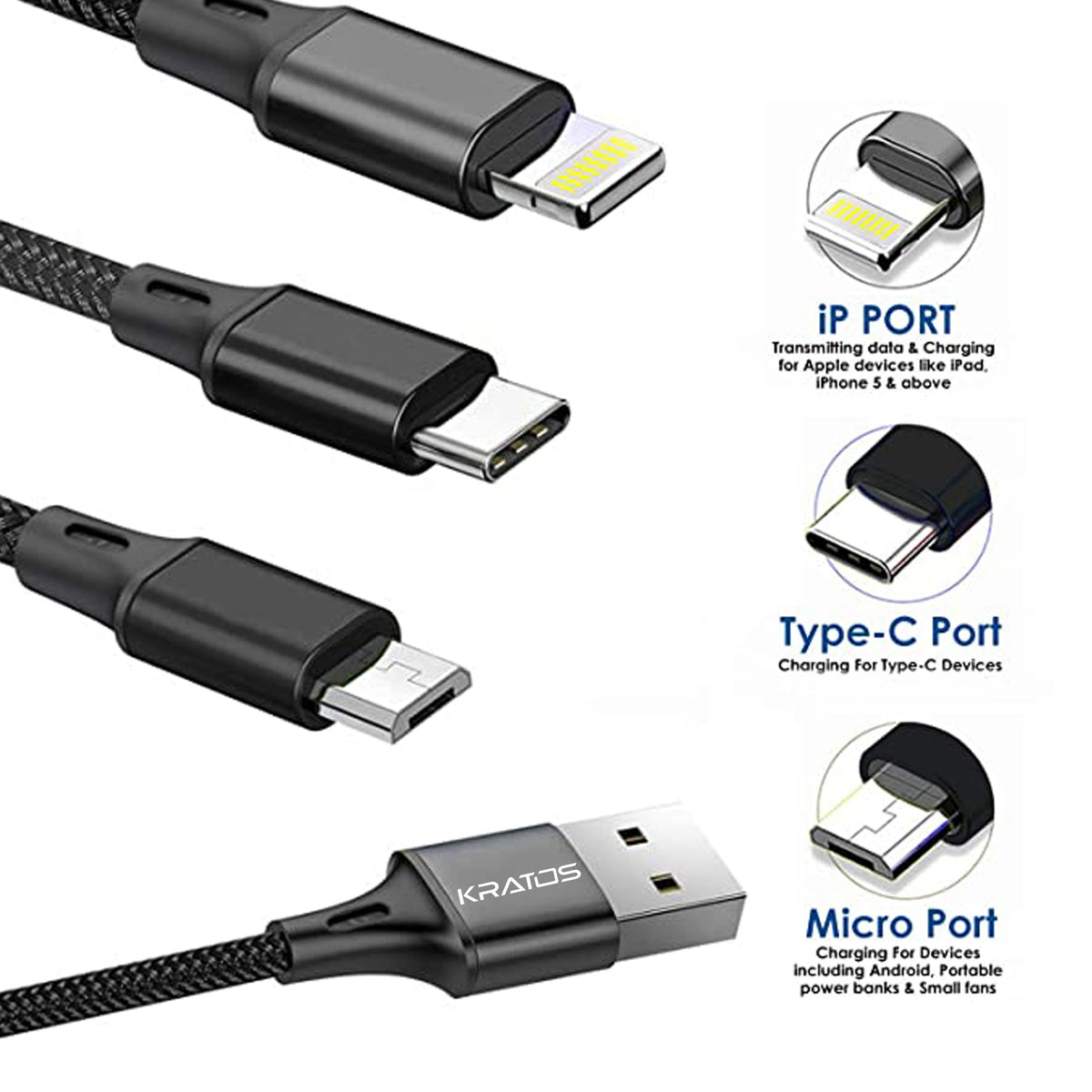 3 in 1 Charging Cable