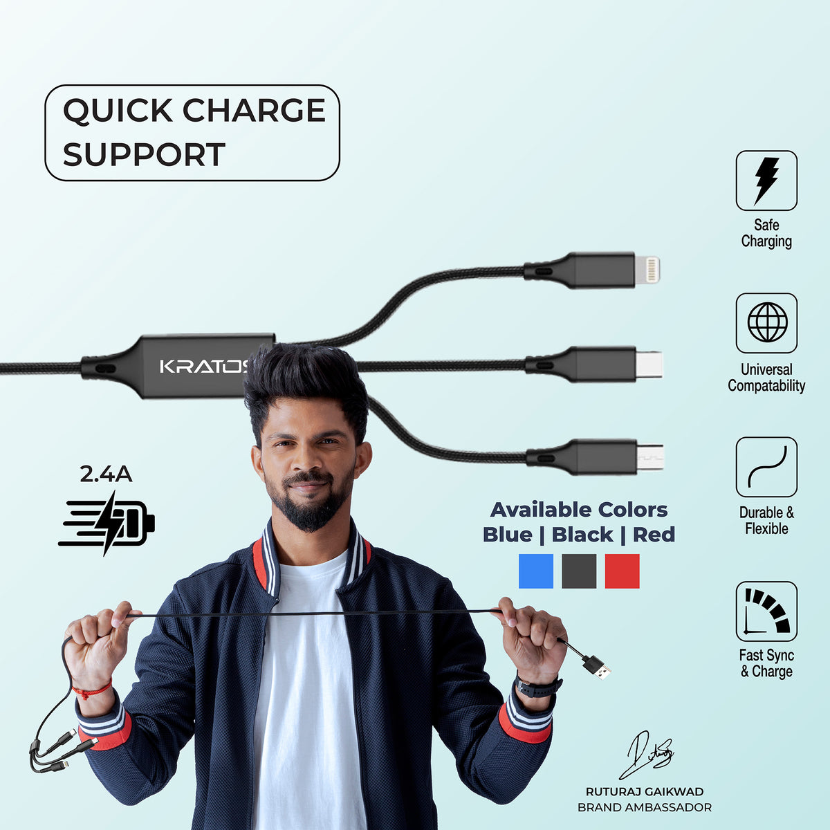 3 in 1 Charging Cable