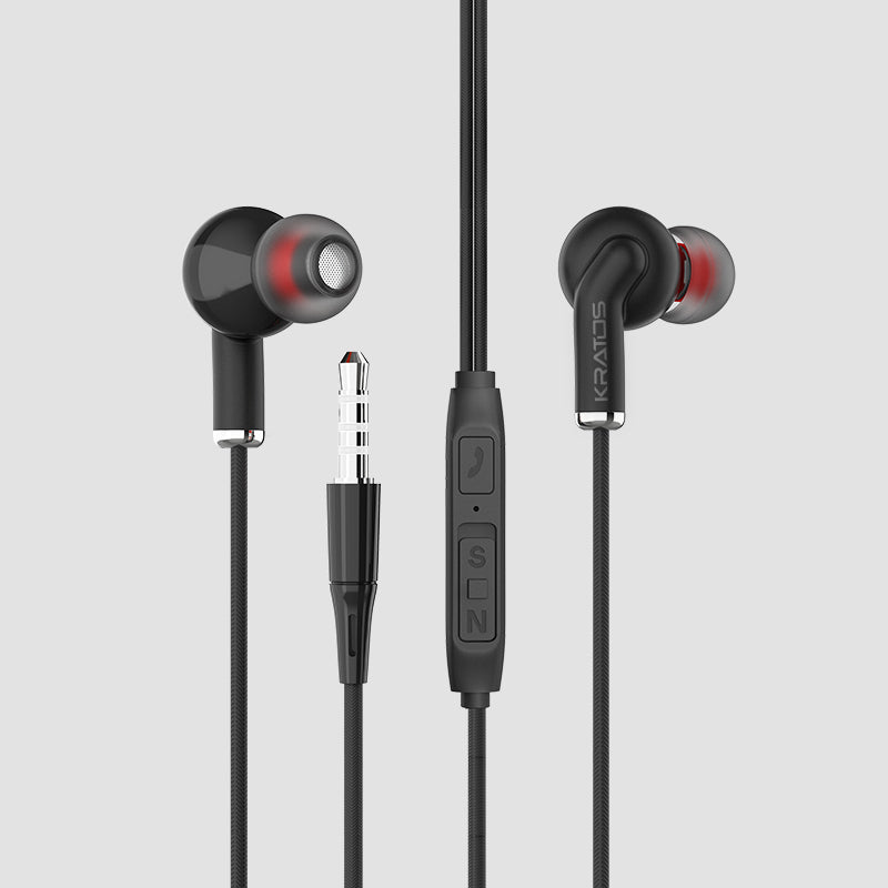 Kratos E03 Champ Ear Wired Earphone with Mic