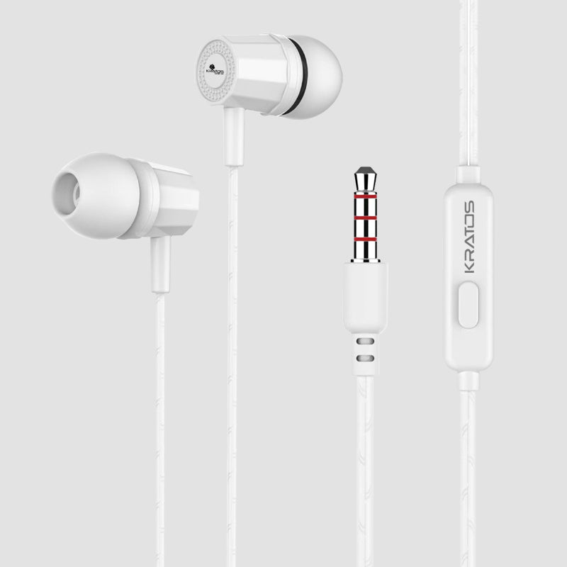 Kratos KR E02 Thump Ear Wired Earphone with Mic