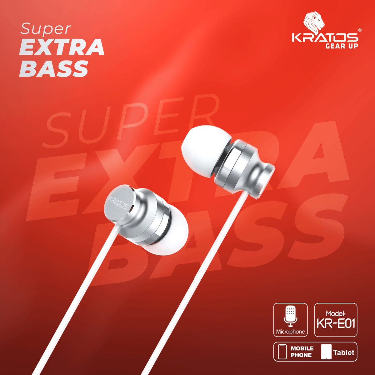 Kratos E04 Thump Wired Ear Phones