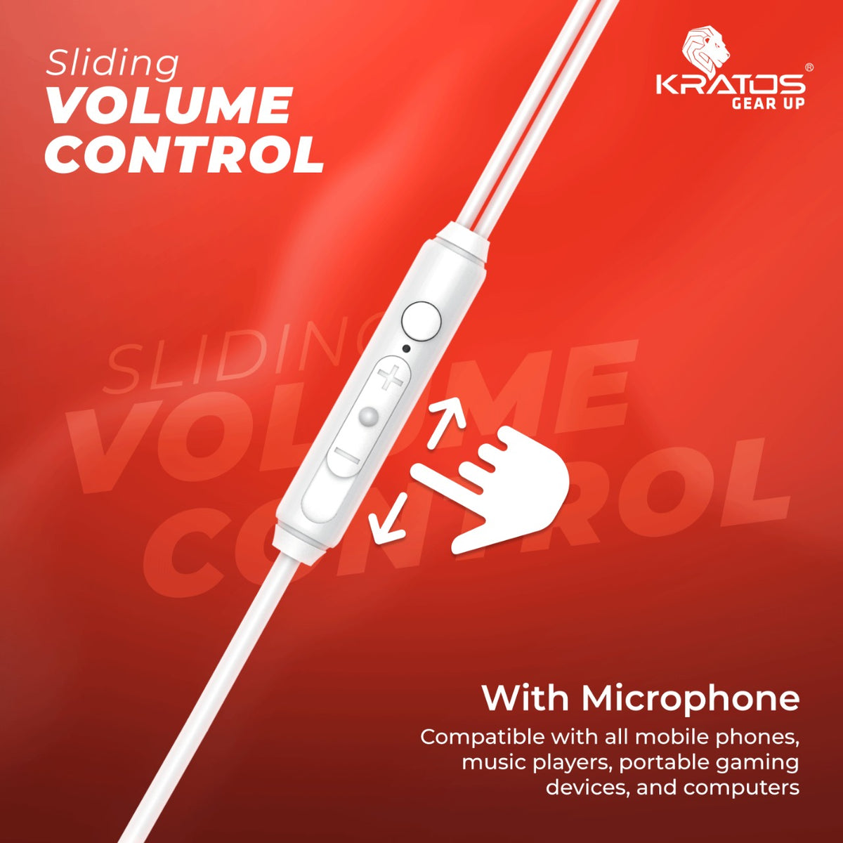 Kratos E04 Thump Wired Ear Phones