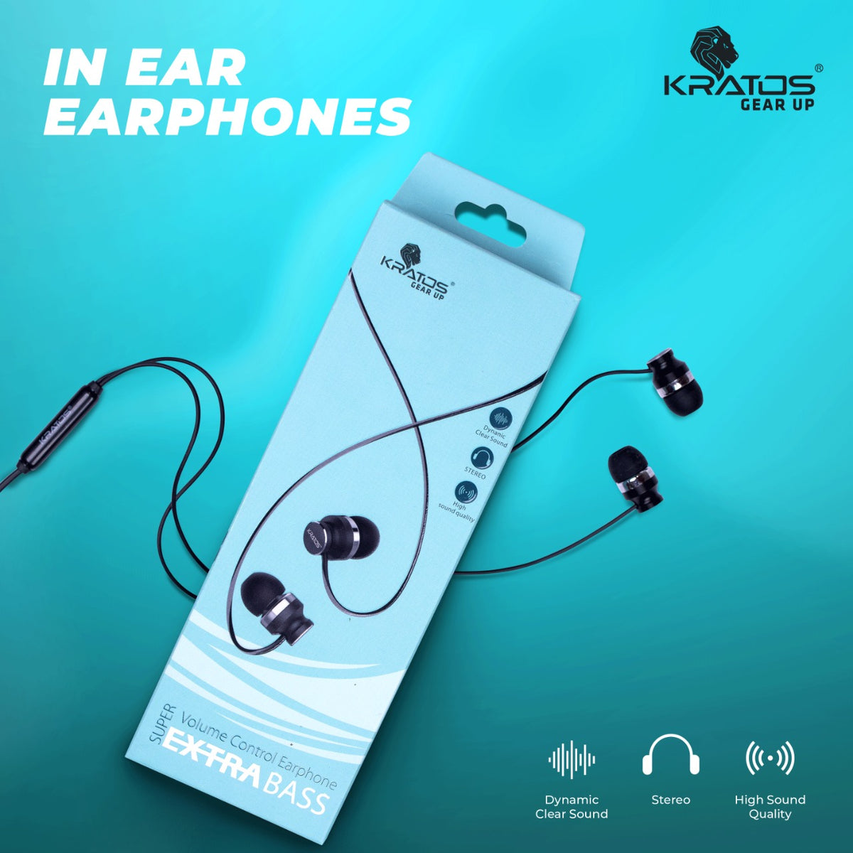Kratos E04 Thump Wired Ear Phones