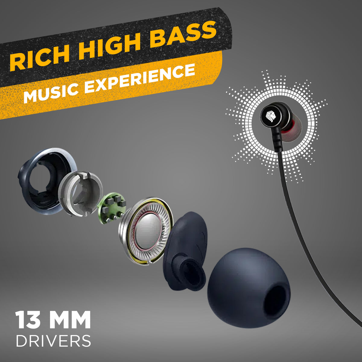 Kratos Fusion Rich Bass Bluetooth Earphones